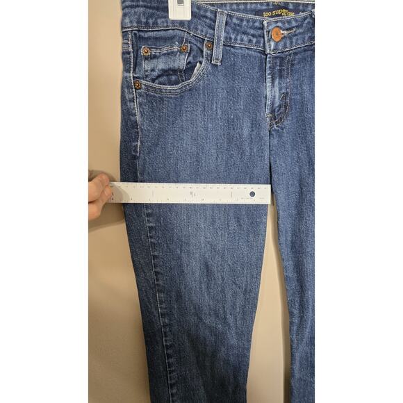 Levis Womens Low Rise Too Superlow Denim Skinny Jeans Medium Wash Size Medium - Picture 7 of 7